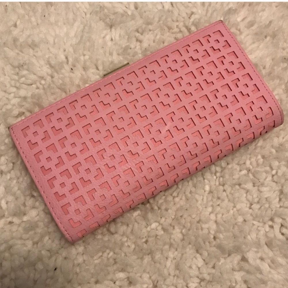 Pale pink wallet
